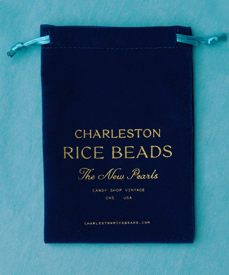 Charleston Rice Bead Necklace (Shiny Gold)