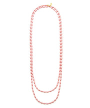 Charleston Rice Bead Necklace (Mills House Pink)