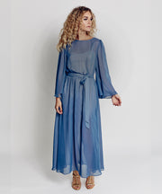 Cocktail Gown (Dusky Blue)