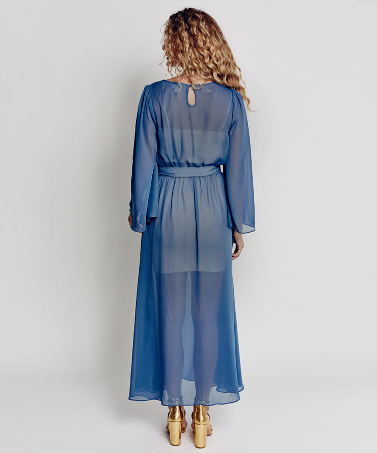 Cocktail Gown (Dusky Blue)