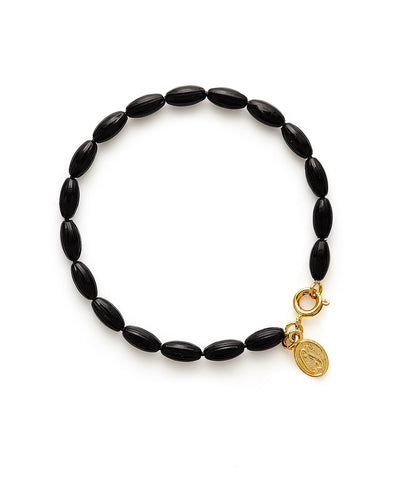 Charleston Rice Bead Bracelet (Midnight)