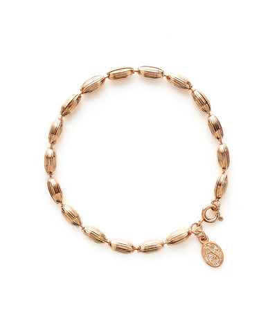 Charleston Rice Bead Bracelet (Rose Gold)