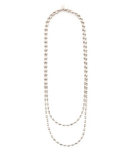 Charleston Rice Bead Necklace (Shiny Silver)