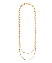 Charleston Rice Bead Necklace (Rose Gold)