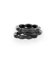 Stackable Rice Bead Ring (Gunmetal)