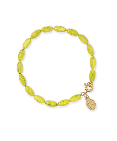 Charleston Rice Bead Bracelet (Key Lime)