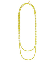 Charleston Rice Bead Necklace (Key Lime)