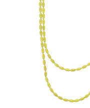 Charleston Rice Bead Necklace (Key Lime)