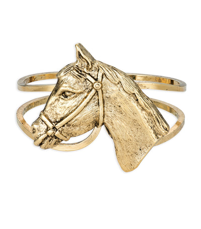 Hold Your Horses Bangle (Vintage Gold)