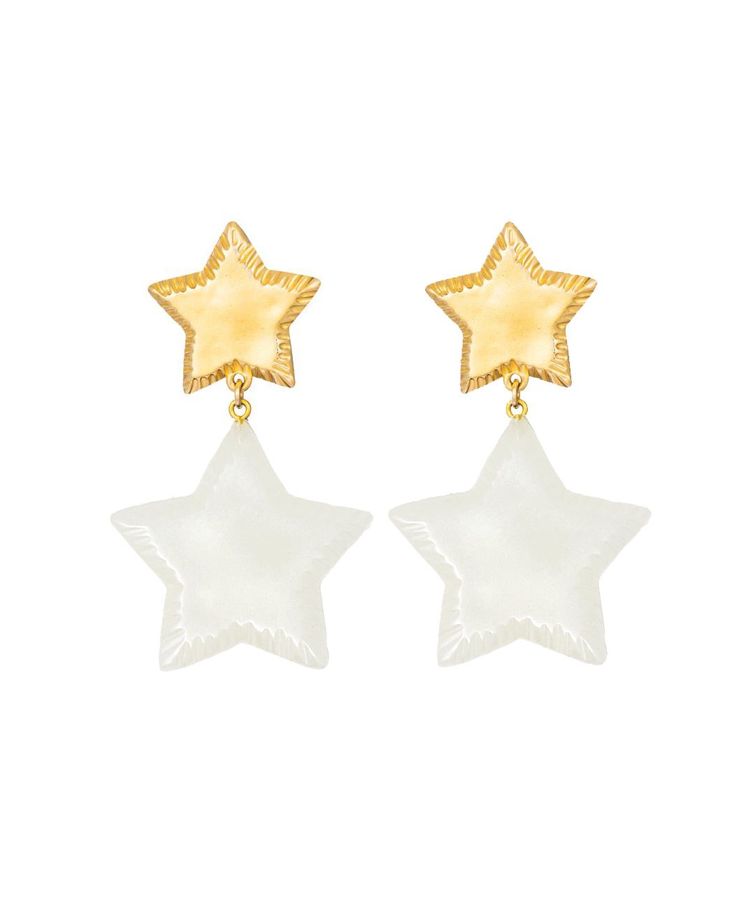 Yellow Chimes Drop Earrings for Women Black Star Shaped Gold Plated –  GlobalBees Shop